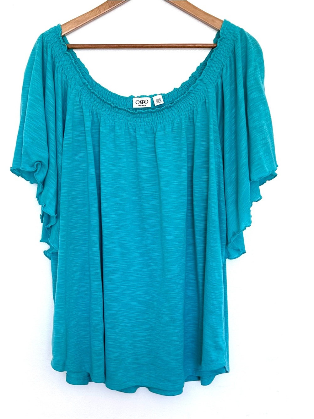 Cato Plus Shirt Women’s Size 26/28W Off The Shoulder Lightweight Pullover Top